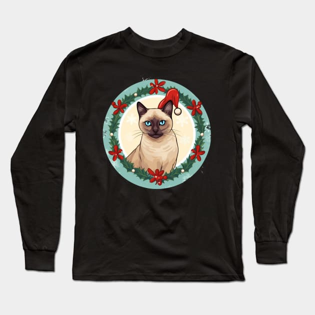 Tonkinese Cat Xmas, Love Cats Long Sleeve T-Shirt by dukito